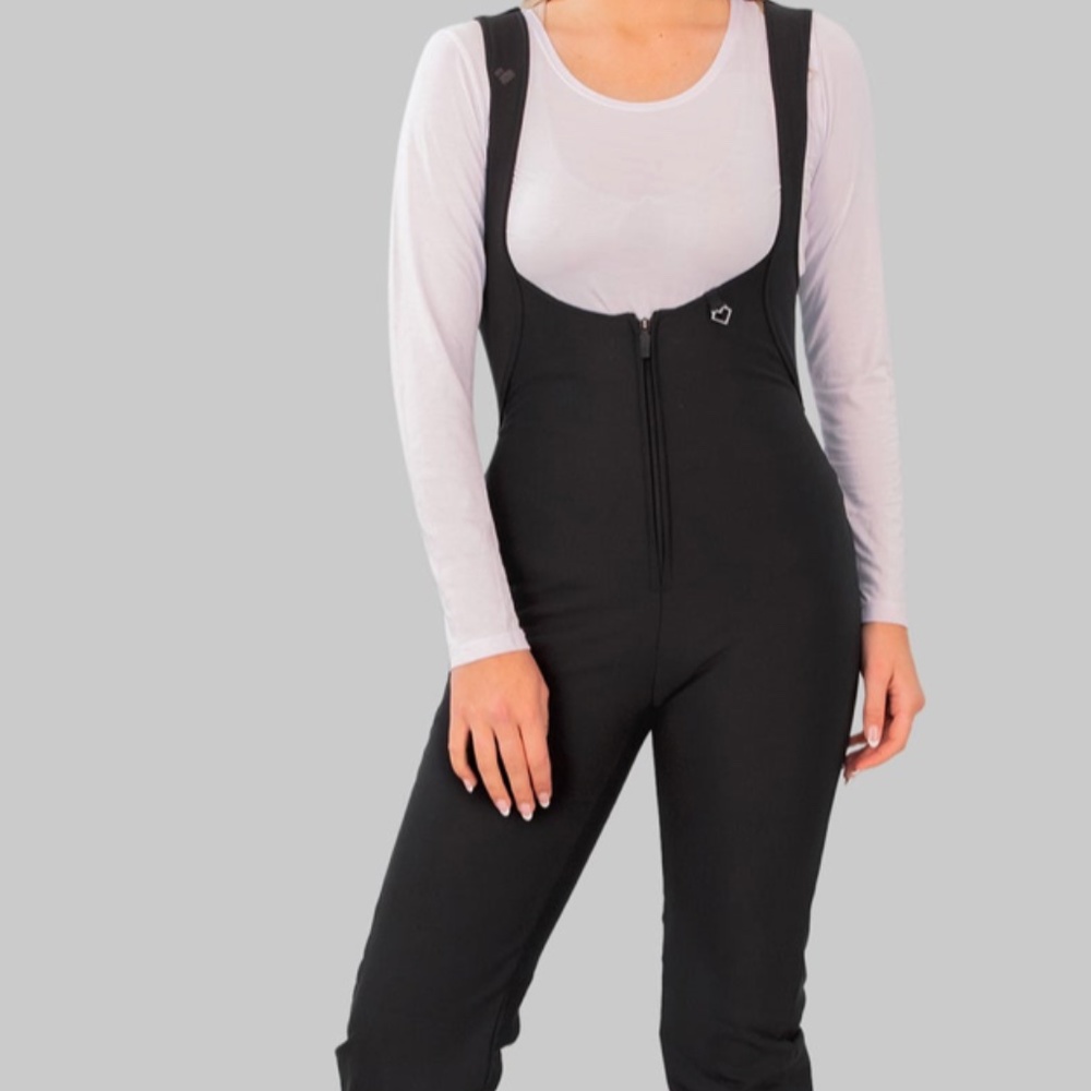 NEW WITH TAGS - OBERMEYER BLACK BIB SKI / SNOW PANTS - WOMENS SIZE 6